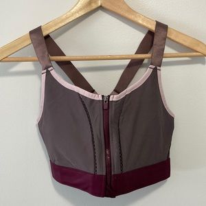 Fabletics High Impact Zip Front Sports Bra - M